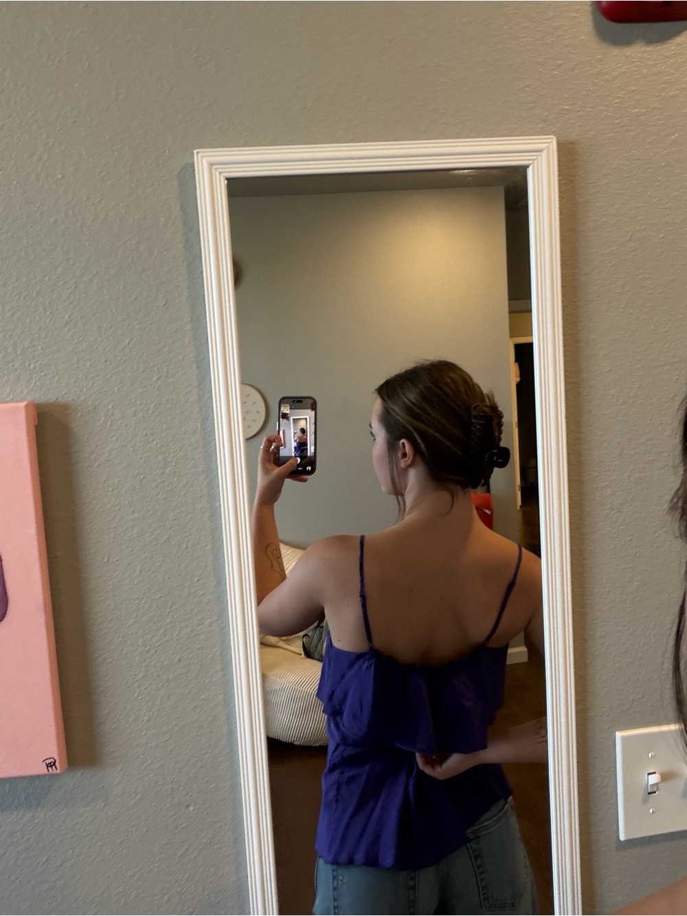 GAP Purple Ruffle-Trim Camisole - Picture 5 of 5